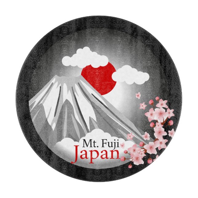 Mt. Fuji Abstract Landscape  Cutting Board (Front)