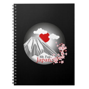 Mt. Fuji Abstract Landscape  Notebook