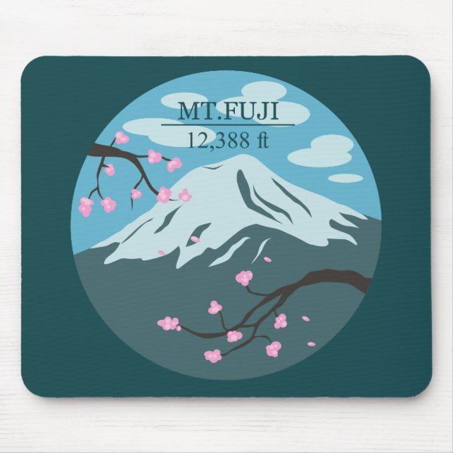 Mt. Fuji Altitude Mouse Mat (Front)