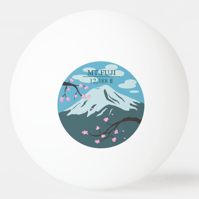 Mt. Fuji Altitude Ping Pong Ball (Front)