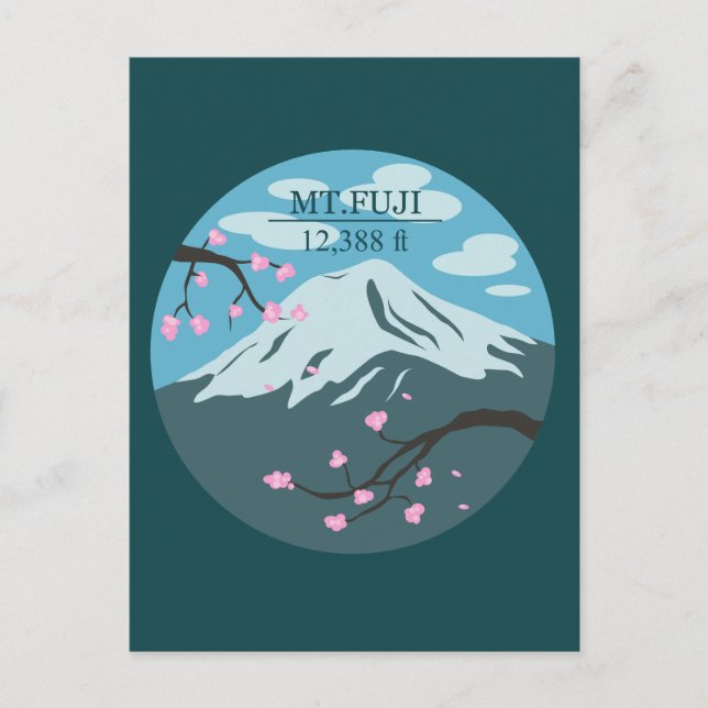Mt. Fuji Altitude Postcard (Front)
