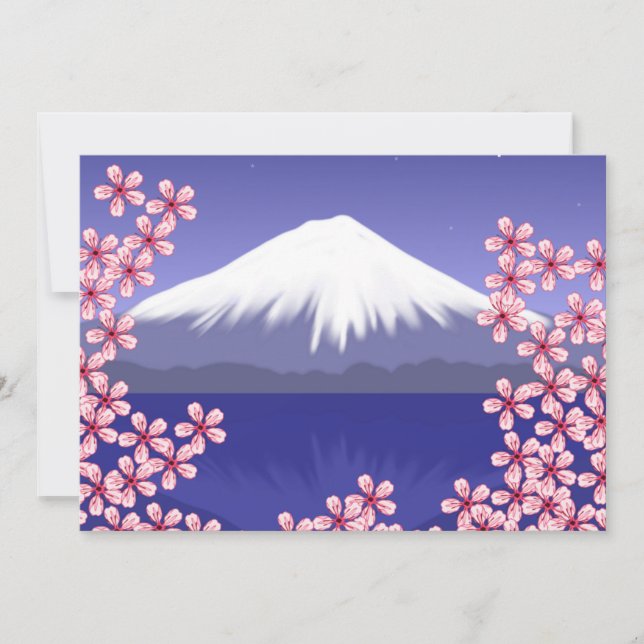 Mt. Fuji and Sakura Blossoms (Front)