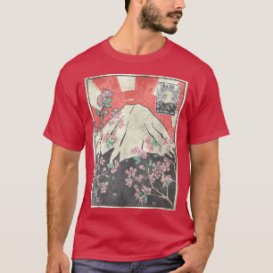Mt Fuji Cherry Blossom Fujiyama Japanese Aesthetic T-Shirt