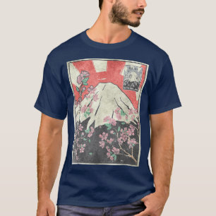 Mt Fuji Cherry Blossom Fujiyama Japanese Aesthetic T-Shirt