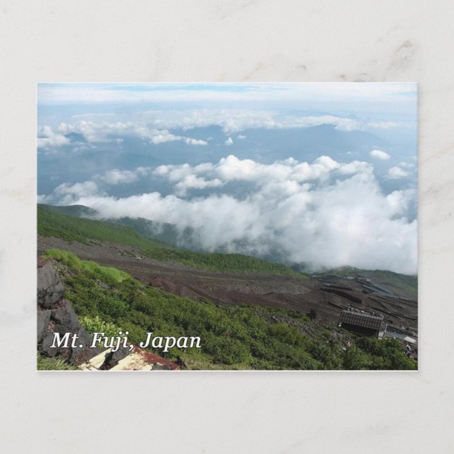 Mt Fuji clouds Postcard (Front)