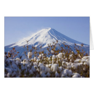 Mt. Fuji covered with snow