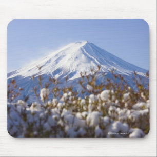 Mt. Fuji covered with snow Mouse Mat