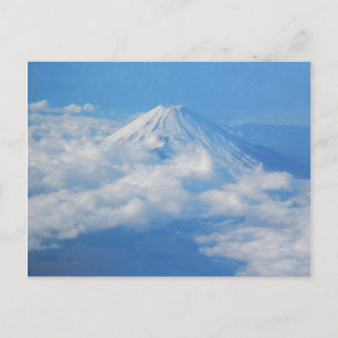 Mt. Fuji from Airplane, Photography Postcard