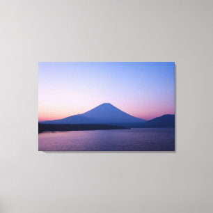 Mt. Fuji from lake Motosu Canvas Print