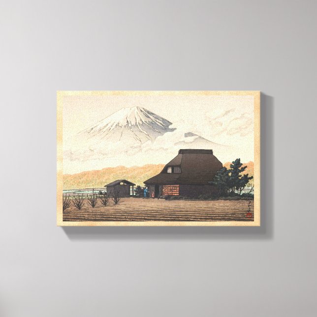 Mt. Fuji from Narusawa Hasui Kawase shin hanga art Canvas Print (Front)