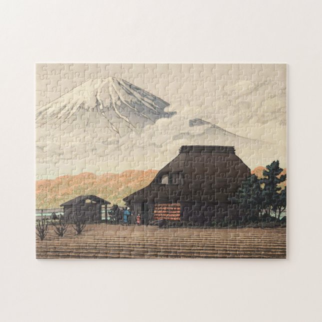 Mt. Fuji from Narusawa Hasui Kawase shin hanga art Jigsaw Puzzle (Horizontal)
