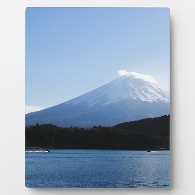 Mt Fuji Fuji Lake Kawaguchi Plaque (Front)