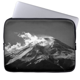 Mt. Fuji in Black and White Laptop Sleeve