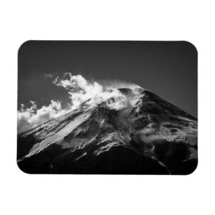 Mt. Fuji in Black and White Magnet