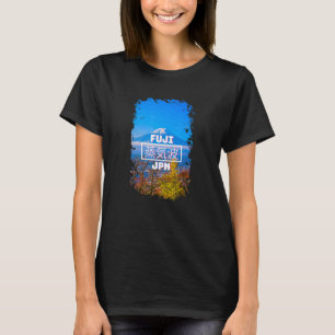Mt Fuji Japan Japanese Otaku Vaporwave Aesthetic T-Shirt
