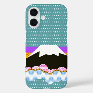 Mt Fuji Japan Mountain Pop Art iPhone 16 Case