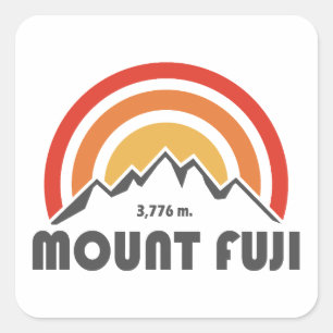 Mt. Fuji Japan Square Sticker