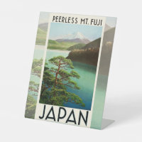 Mt Fuji Japan Travel Poster Vintage Art