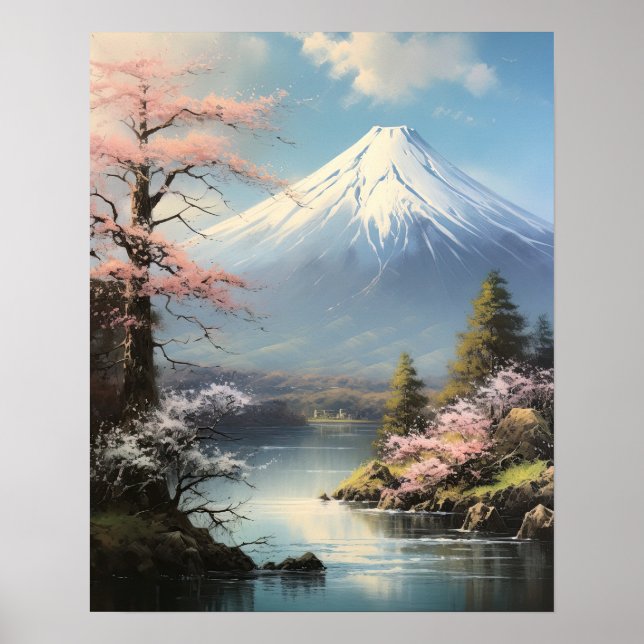Mt. Fuji Japanese Art Print Poster (Front)