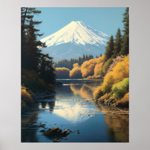 Mt. Fuji Japanese Art Print Poster