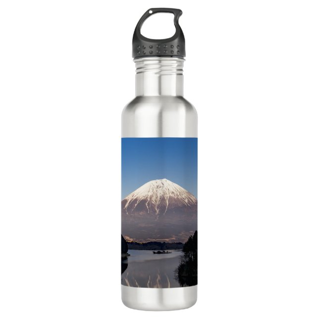 Mt Fuji Lake Reflection 710 Ml Water Bottle (Front)