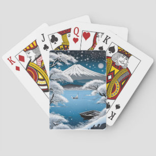 Mt. Fuji Lake View Playing Cards