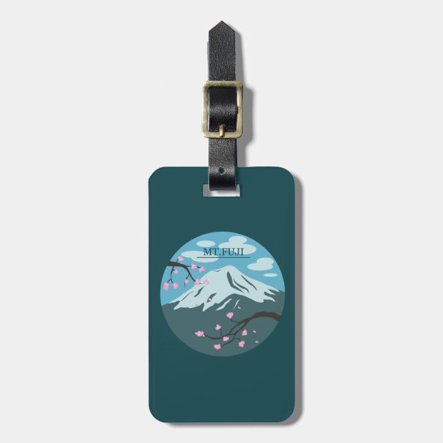 Mt. Fuji Luggage Tag (Front Vertical)