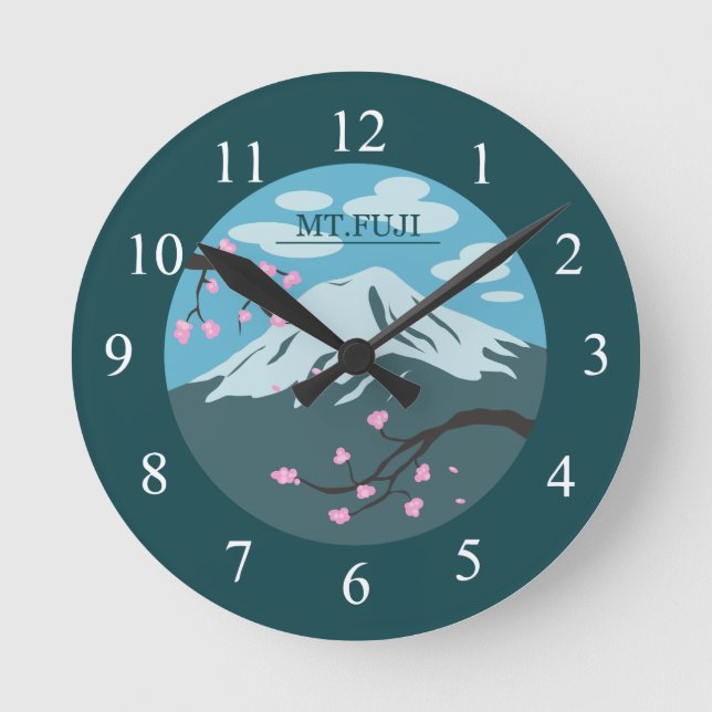 Mt. Fuji Round Clock (Front)