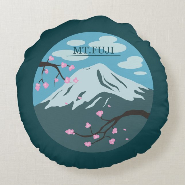 Mt. Fuji Round Cushion (Back)