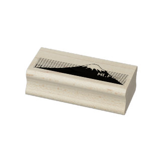 Mt.Fuji seen from southwest. Rubber Stamp