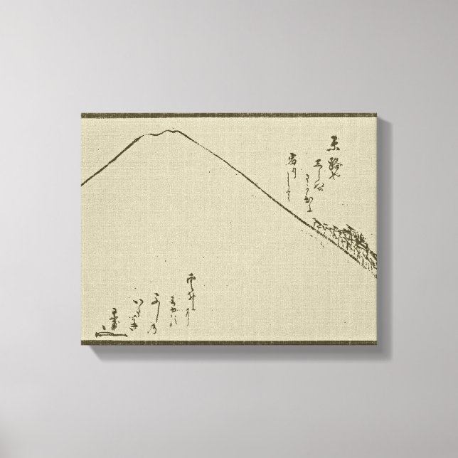 Mt. Fuji Sumi-e  -  Wrapped Canvas (Front)