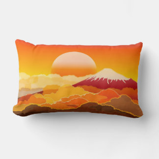 Mt.FUJI  & SUNSET Lumbar Pillow Japan