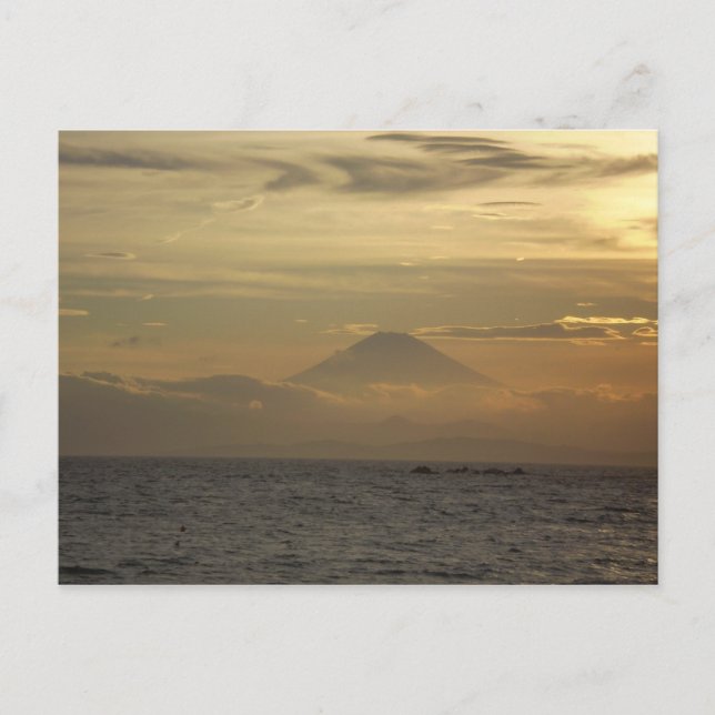 Mt. Fuji Sunset Postcard (Front)