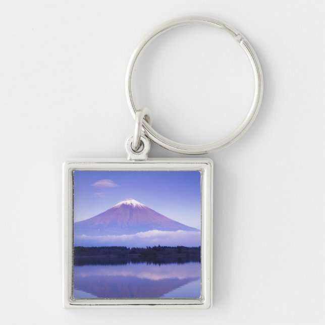 Mt. Fuji with Lenticular Cloud, Motosu Lake, Key Ring (Front)