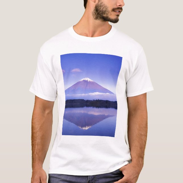 Mt. Fuji with Lenticular Cloud, Motosu Lake, T-Shirt (Front)