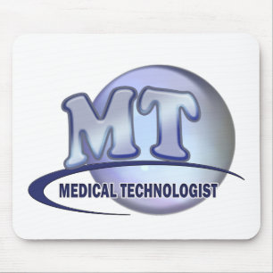 MT FunBlue LOGO - MEDICAL TECHNOLOGIST LABORATORY Mouse Mat