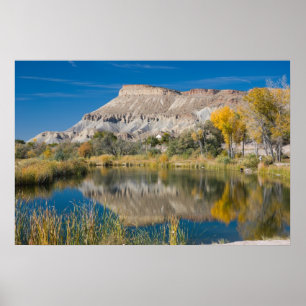 Mt. Garfield Seen from Riverbend Poster