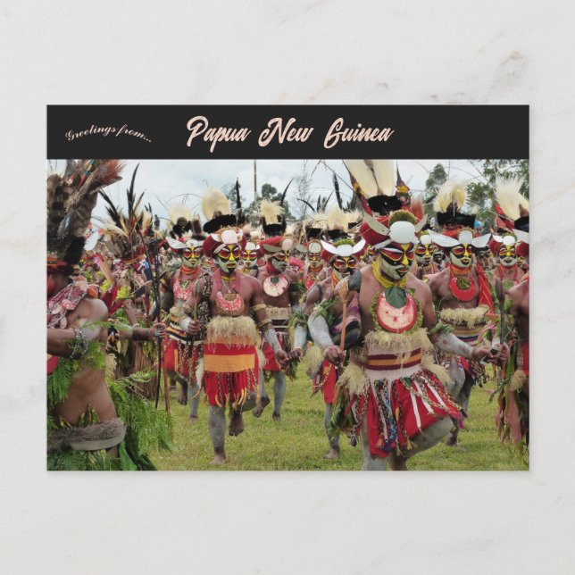 Mt Hagen Festival in Papua New Guinea  Postcard (Front)