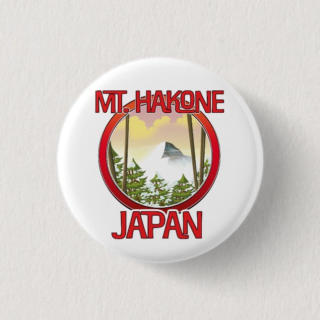 Mt. Hakone Japan 3 Cm Round Badge (Front)