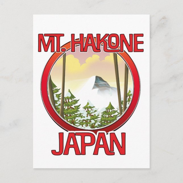 Mt. Hakone Japan Announcement Postcard (Front)