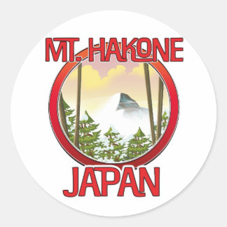 Mt. Hakone Japan Classic Round Sticker