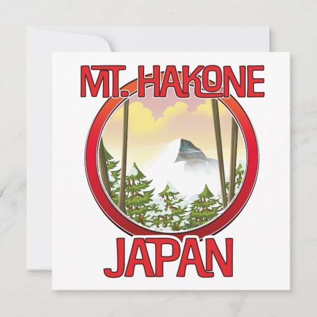 Mt. Hakone Japan Invitation (Front)