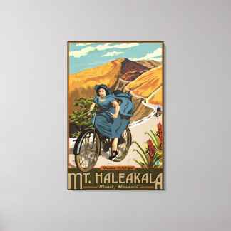 Mt. Haleakala Bicycle Rides Hawaii Canvas Print