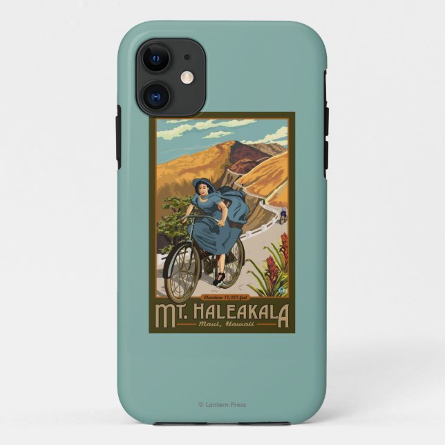 Mt. Haleakala Bicycle Rides Hawaii Case-Mate iPhone Case (Back)