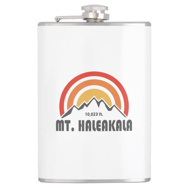 Mt. Haleakala Hip Flask (Front)