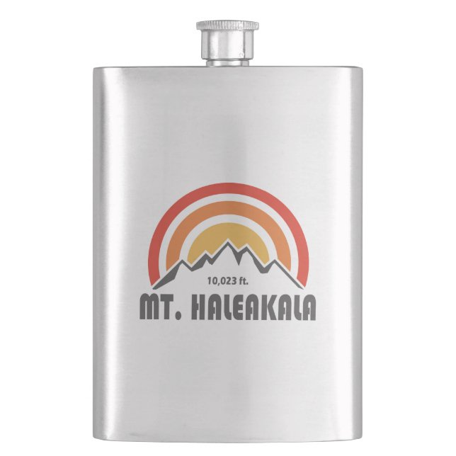 Mt. Haleakala Hip Flask (Front)