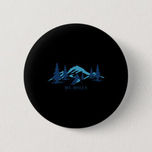 Mt. Holly Michigan Ski Resort Skiing Skier 6 Cm Round Badge