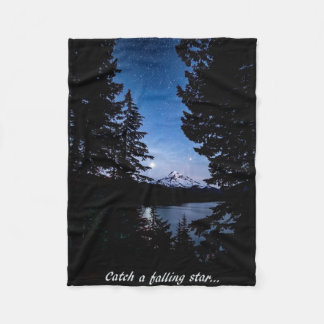 Mt Hood at Lost Lake Fleece Blanket
