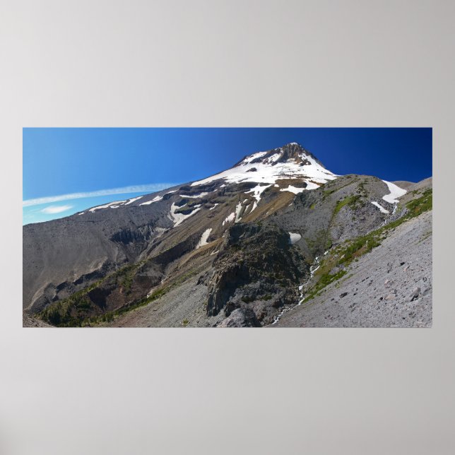 Mt. Hood from Gnarl Ridge Poster (Front)