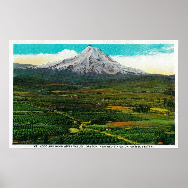 Mt. Hood from Hood River ValleyHood River, OR Poster (Front)